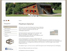 Tablet Screenshot of pfadiheimbalsthal.ch